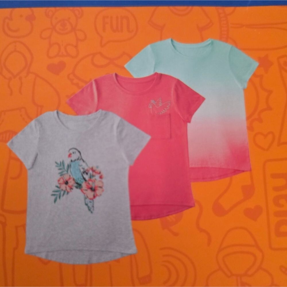 Three Pack Bundle Cotton Modal Tees Short Sleeve Lot